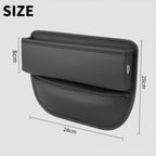 Car Seat Gap Storage Box Organizer - PU Leather Car Organizer for Phone, Cards, Keys size