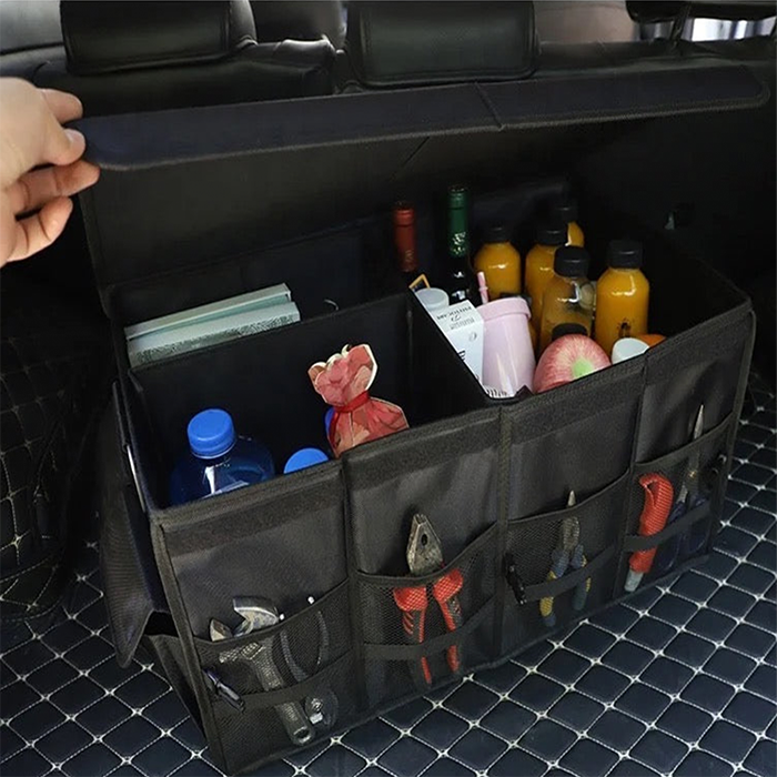 Car Trunk Storage Organizer Box With Lid