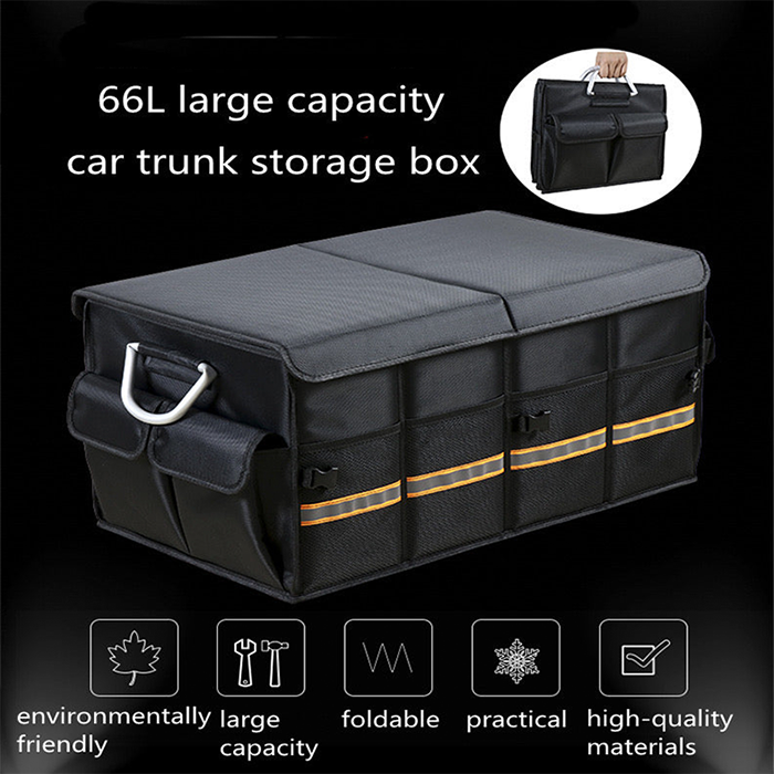 Car Trunk Storage Organizer Box With Lid large capacity