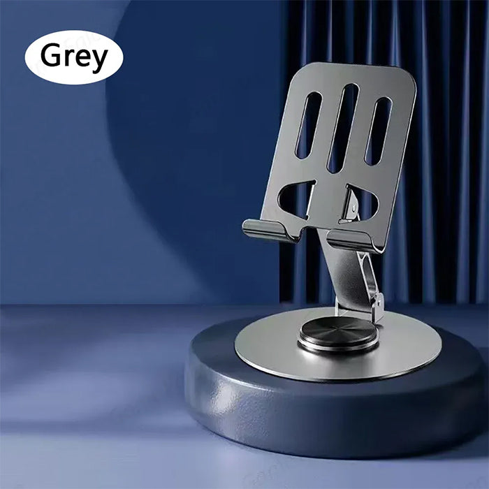 Cell Phone Stand, 360° Adjustable Phone Stand for Desk, Foldable Phone Holder Fully Carried Easily Desktop Phone Stand Grey