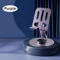 Cell Phone Stand, 360° Adjustable Phone Stand for Desk, Foldable Phone Holder Fully Carried Easily Desktop Phone Stand purple