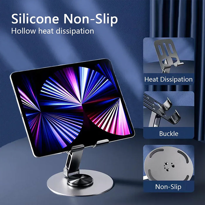 Cell Phone Stand, 360° Adjustable Phone Stand for Desk, Foldable Phone Holder non slip and not shaking