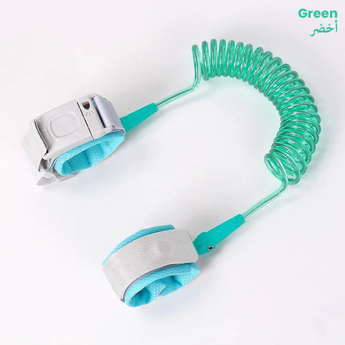 Child Safety Harness Leash - Anti-Lost Wrist Link for Kids, Toddler Walking Leash Strap green