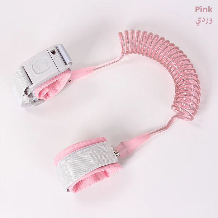 Child Safety Harness Leash - Anti-Lost Wrist Link for Kids, Toddler Walking Leash Strap pink