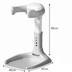 Baby bath stand dimensions showing height width and base size for accurate space planning Qatar