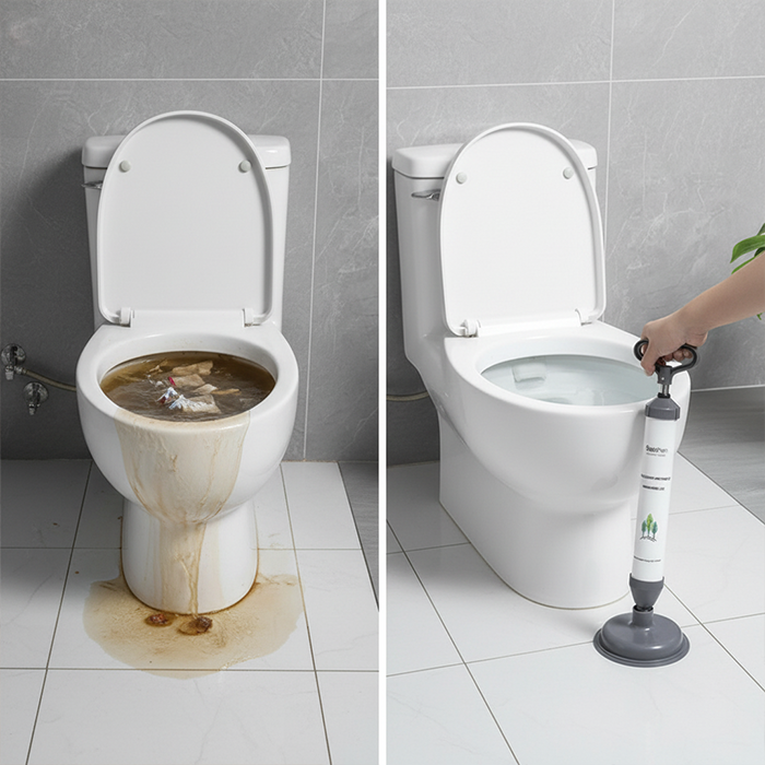 Before and after drain cleaning using vacuum pipeline unclogger removing kitchen sink blockage in Homesouq Qatar