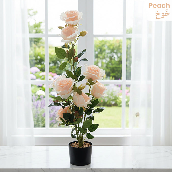 Elegant artificial flowers pot adding lasting beauty to indoor spaces – Homesouq Qatar