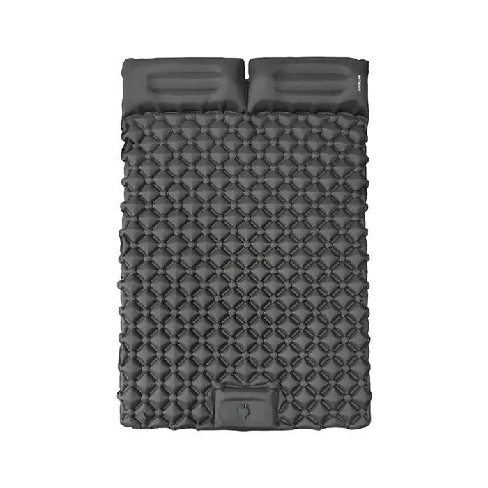 Green Lion inflatable mattress diamond pattern non-slip surface shown in detail Qatar