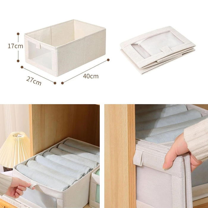 Portable storage organizer wardrobe organizer with easy-access cloth organizer compartments by Homesouq Qatar