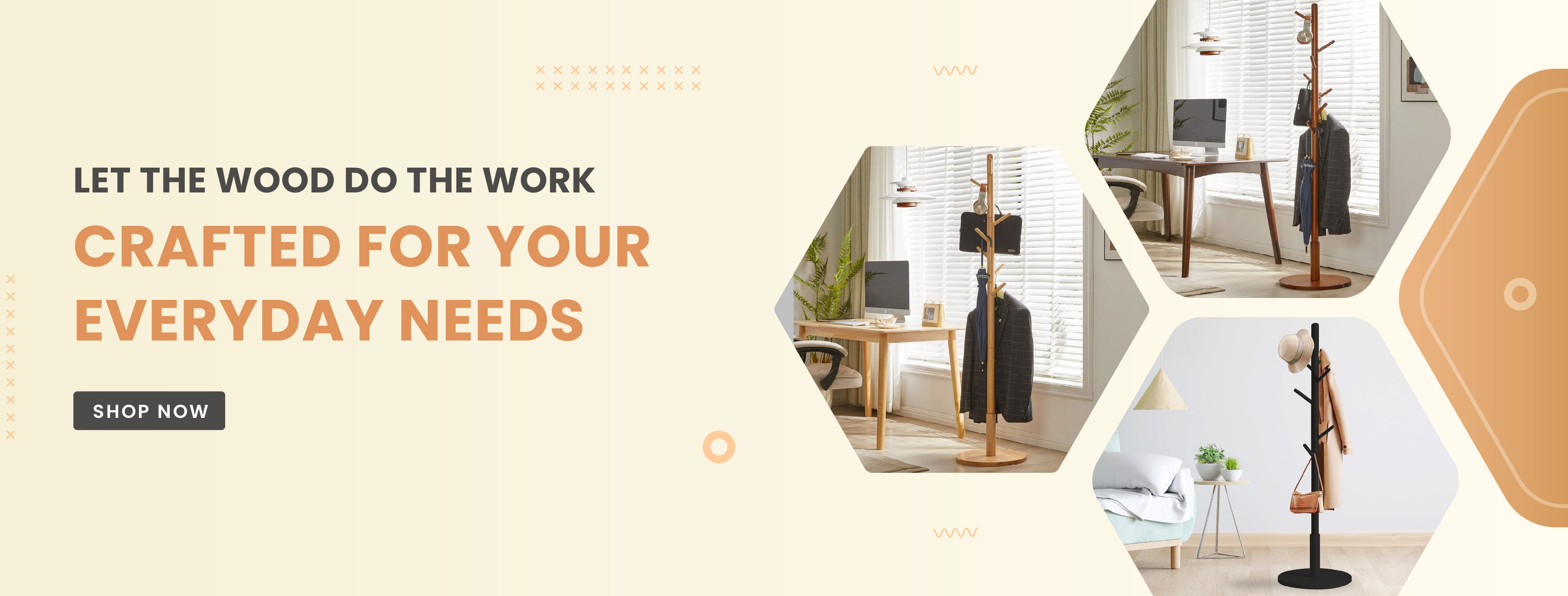 Cloth hanger stand with multiple hooks for clothes hanger and coat hanger storage by Homesouq Qatar