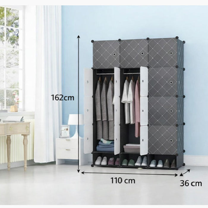 Clothes wardrobe organizer designed for tidy wardrobe storage and easy access, smart storage organizer Dimensions Homesouq Qatar