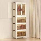 Collapsible Kids Closet, Portable Children's Wardrobe With Wheels