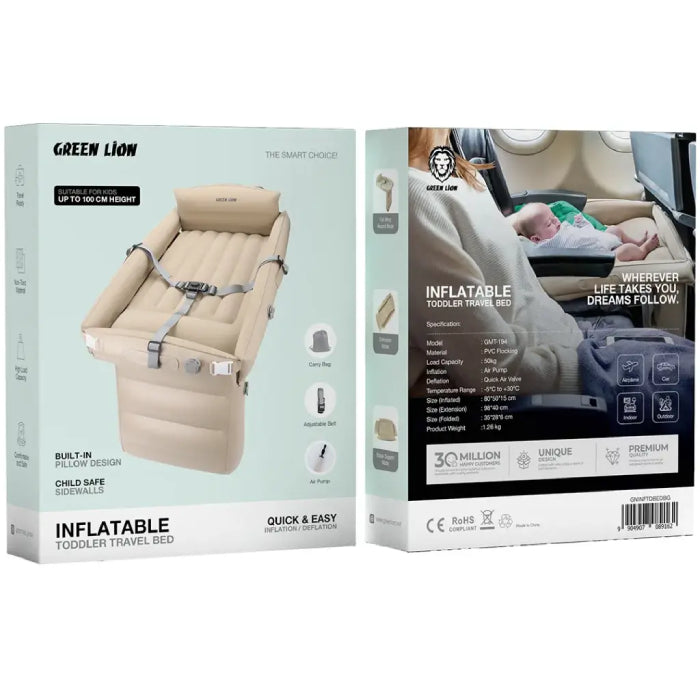 Compact inflatable travel bed air mattress ideal for travel comfort and easy storage, Homesouq Qatar