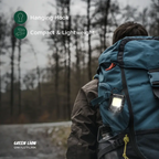 Green Lion light attached to backpack with hanging hook compact and lightweight camping light Qatar