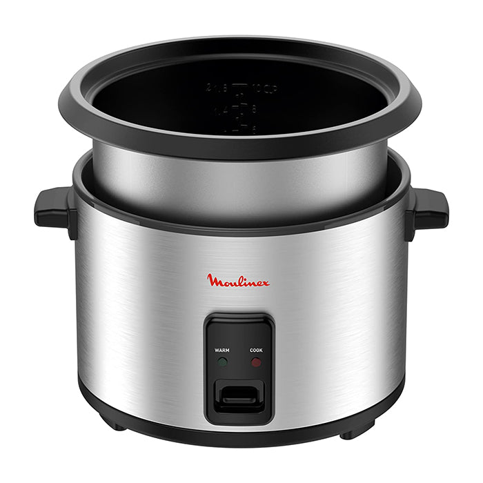 Modern rice cooker with user-friendly controls, trusted Moulinex cooker Homesouq Qatar