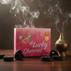 Lucky charcoal pieces with compact tablet design for bakhoor incense burning Qatar