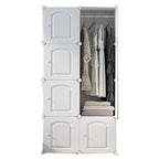 Compact closet organizer improving wardrobe closet storage efficiency by Homesouq Qatar
