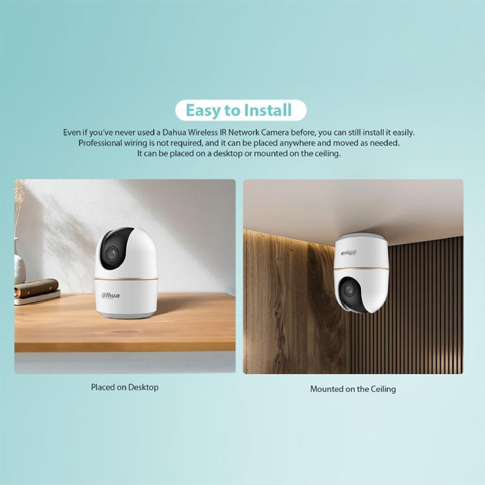 Compact indoor wifi camera for reliable security and network surveillance by Homesouq Qatar