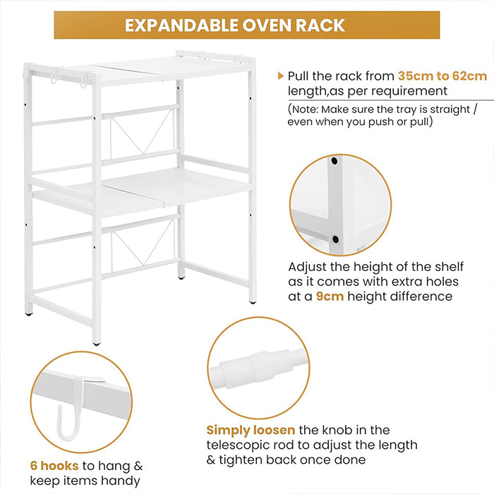 Practical microwave oven rack built as a microwave oven shelf and stand for daily use, Homesouq Qatar