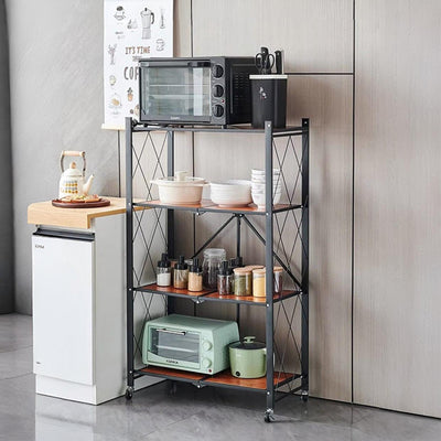 Compact storage rack with shelf rack design for everyday organization – Homesouq Qatar