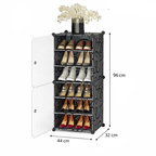 Shoe cabinet dimensions 44 x 32 x 96 cm ideal for compact storage spaces Qatar