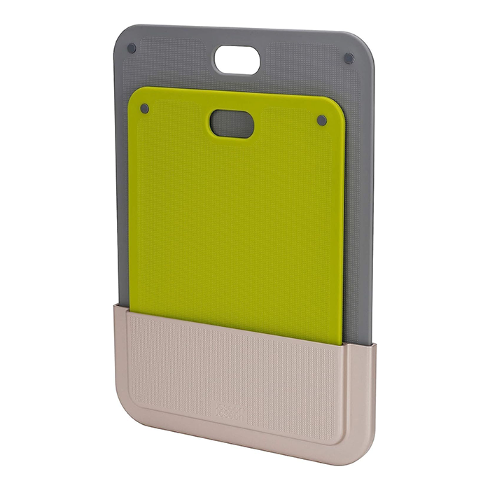 Cutting Board with Handle and Storage Case - Kitchen Board with Adhesive durable
