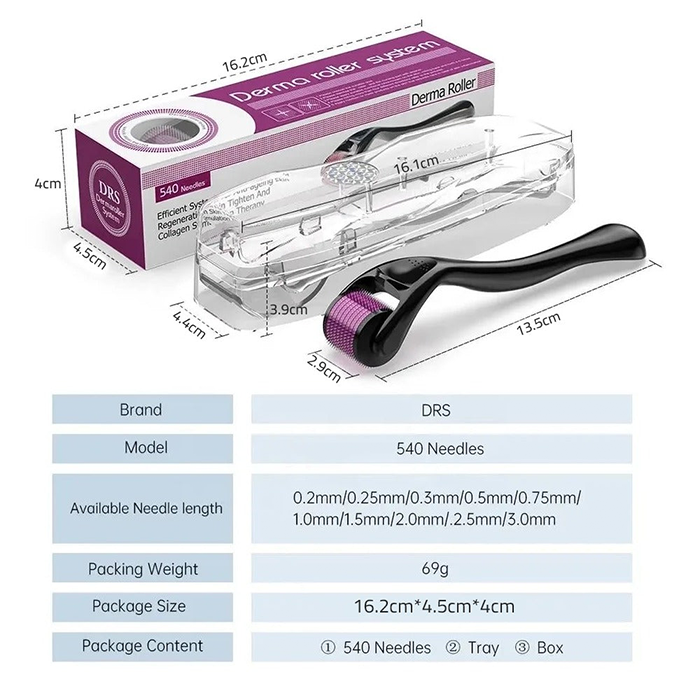 Premium derma roller Qatar for face and hair growth, microneedle tool for skin rejuvenation and collagen boost Qatar