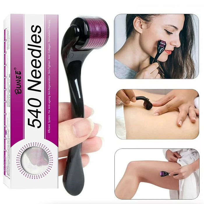 Derma Roller, Needle Roller - Anti-Ageing System with 540 Needles 