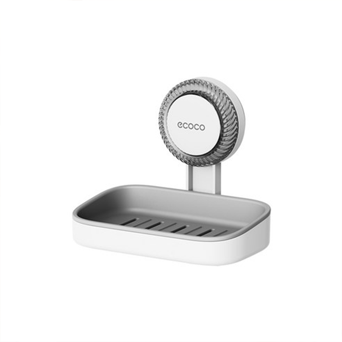 Single layer Ecoco soap holder with drainage tray and strong suction cups for bathroom use in Qatar