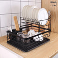 Dish Drying Rack, Countertop Dish Storage Holder, Dish Organizer For Kitchen back