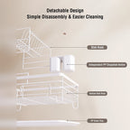 Dish Drying Rack, Countertop Dish Storage Holder, Dish Organizer For Kitchen detachable design