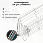 Dish Drying Rack, Countertop Dish Storage Holder, Dish Organizer For Kitchen soft spray coated surface