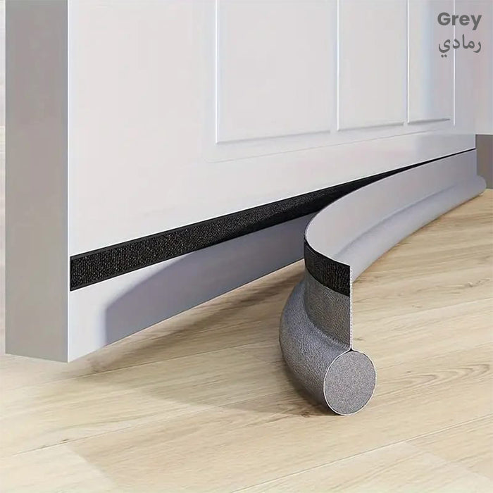 Door Seam Bottom Sealing Guard Strip, Door Gap Filler, Gap Cover Sealer Grey