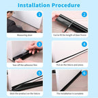 Door Seam Bottom Sealing Guard Strip, Door Gap Filler, Gap Cover Sealer installation method