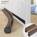 Door Seam Bottom Sealing Guard Strip, Door Gap Filler, Gap Cover Sealer light brown