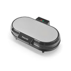Electric waffle maker with nonstick plates, double waffle maker makes golden Waffles fast | Homesouq Qatar