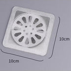 Drain Hair Catcher Mesh Sticker, Disposable Shower Strainer Bathroom Anti-clogging And Insect Filter Sticker dimensions