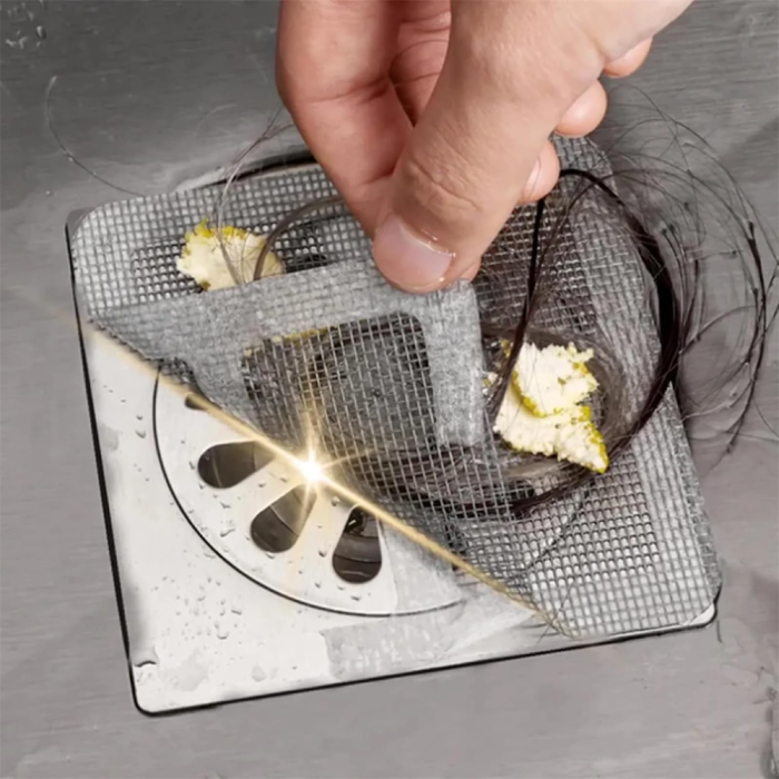 Drain Hair Catcher Mesh Sticker, Disposable Shower Strainer Bathroom Anti-clogging And Insect Filter Sticker easy catcher