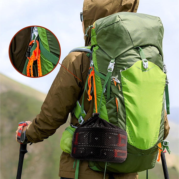 Durable aluminum camping cookware, space-saving portable cookware set by Homesouq Qatar