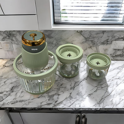 Durable Electric Chopper for Kitchen | Meat Grinder with Glass Bowls 