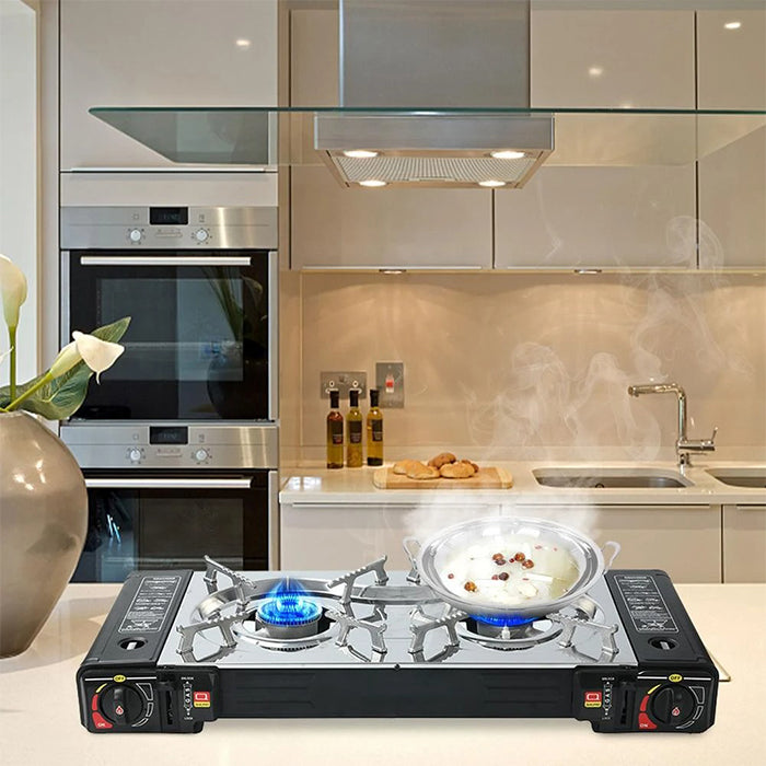 Durable gas stove for camping trips, efficient outdoor stove performance by Homesouq Qatar