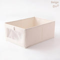 Durable wardrobe organizer storage organizer for home use with a stable cloth storage rack by Homesouq Qatar beige
