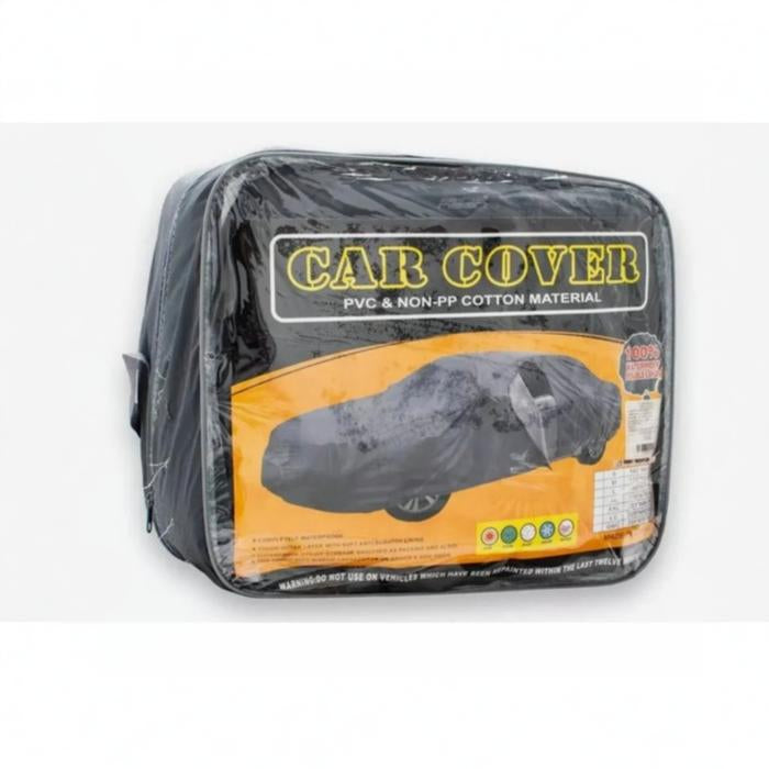 Waterproof car cover storage bag made from PVC cotton material for outdoor vehicle protection in Qatar