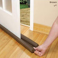 Dust-proof Door Stopper, Door Gap Cover Sealer, Twin Draft Door Guard For Home Office brown