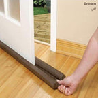 Dust-proof Door Stopper, Door Gap Cover Sealer, Twin Draft Door Guard For Home Office brown