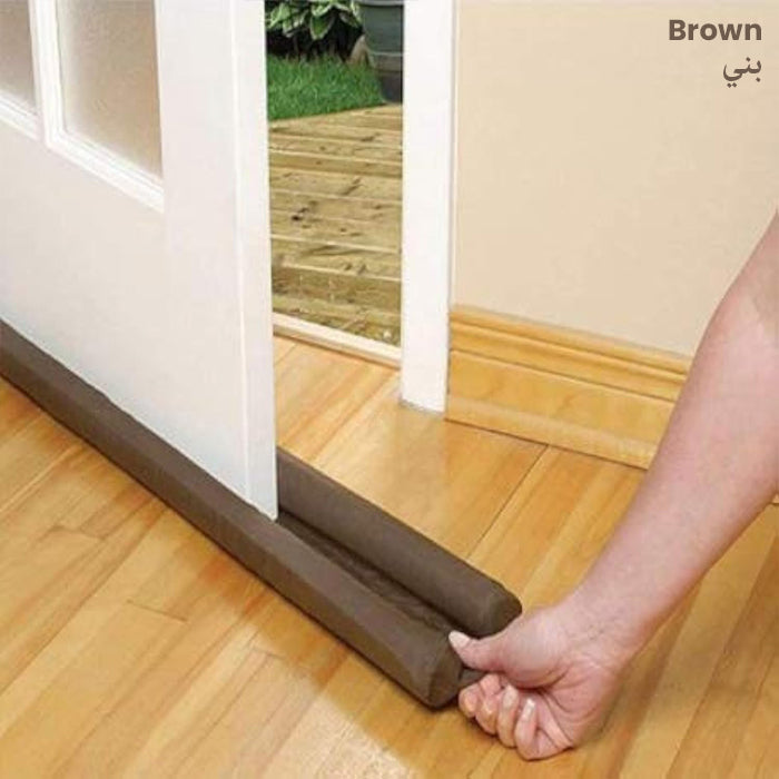 Dust-proof Door Stopper, Door Gap Cover Sealer, Twin Draft Door Guard For Home Office brown