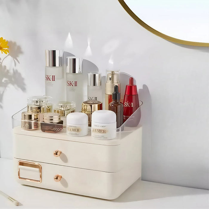 Dust Proof Makeup Organizer Box Elegant Design Suitable for Vanity Use elegant design