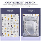 Dust Proof Roller Waterproof Washer Dryer Washing Machine Cover Convenient design