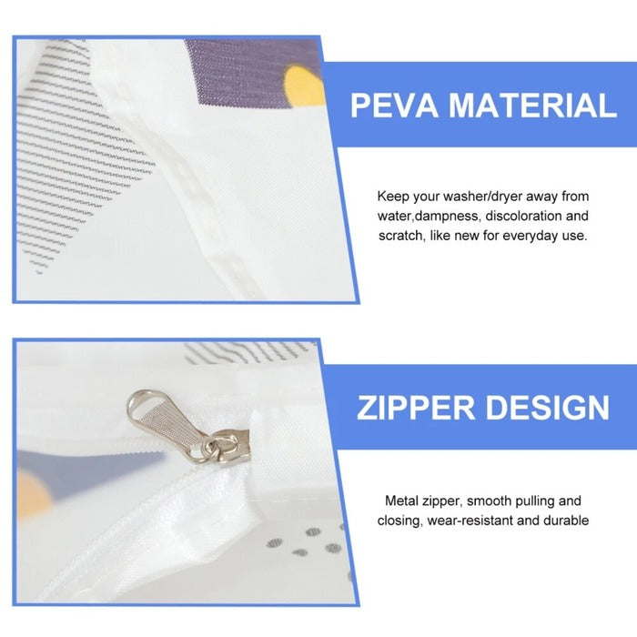 Dust Proof Roller Waterproof Washer Dryer Washing Machine Cover PEVA Material