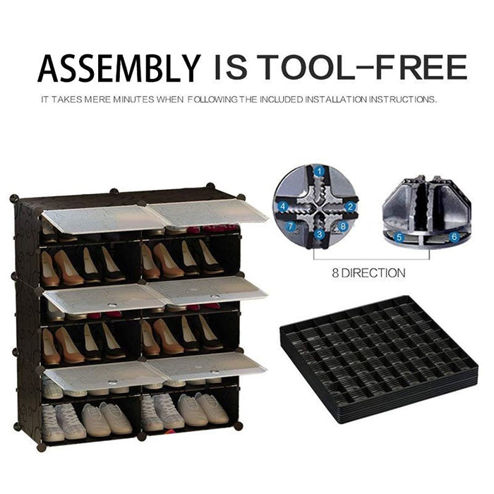 Shoe Rack Organizer/Multi-Purpose Shelf Storage Cabinet Stand Expandable easy to assemble